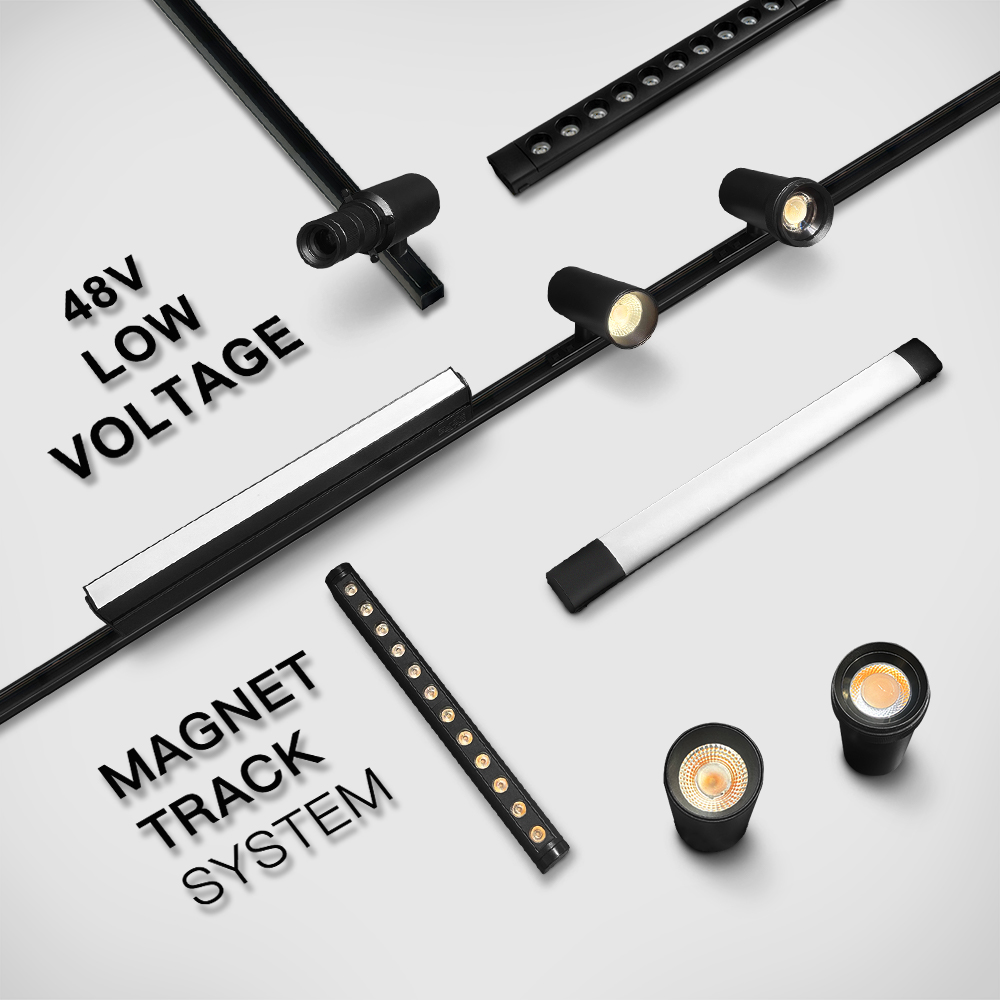 Led Contour Track Light LFC series 48V LED Magnetic Track Light (Contour profile)-SHENZHEN ...