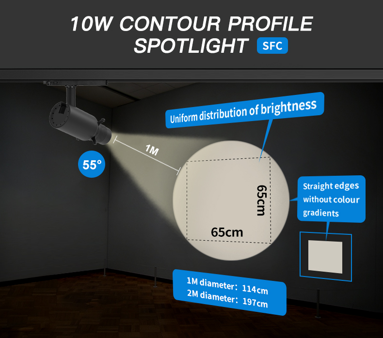 Led Contour Sign SFC Series Led Contour Track Light 10-15W 24-32°/42°/55°-SHENZHEN GOSUN ...